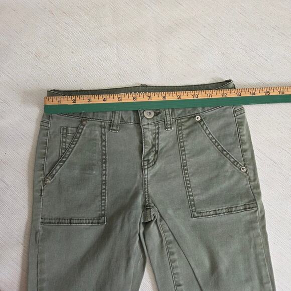 Bethany Mota Woman's Dark Green Ankle Jeggings size 0 Reg - Picture 7 of 8